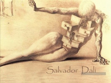 Salvador Dali Painting - The City of the Cajones 2 Salvador Dali